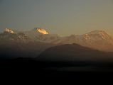 Pokhara Sarangkot Sunrise 04 Annapurna IV and II and Lamjung Kailas